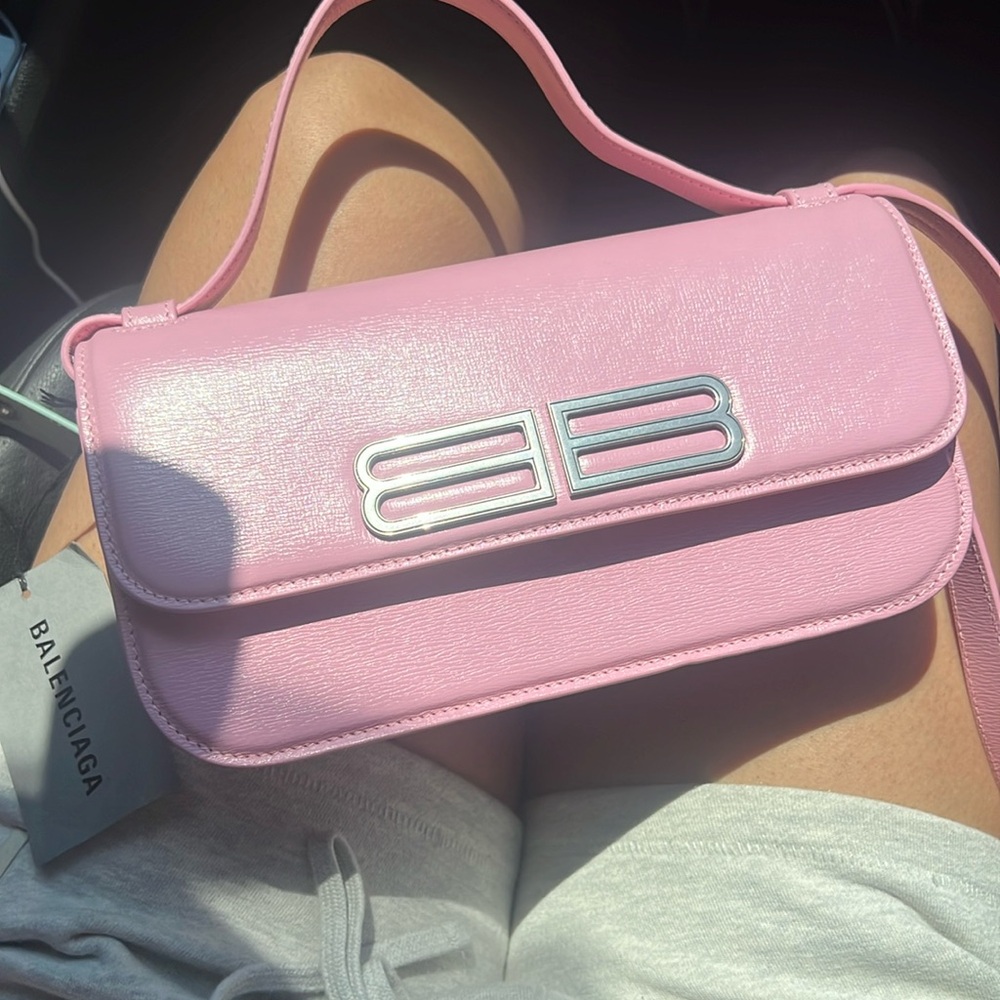 BNWT BALENCIAGA U CANDY PINK GOSSIP BAG S